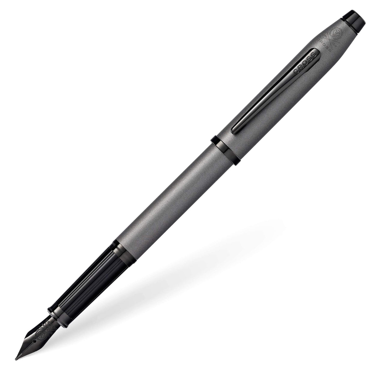 Cross Century II - Pluma estilográfica con grosor medio, color laca gris gunmetal