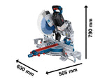 Bosch Professional 0601B43000 GCM 18V-305 GDC-Ingletadora telescópica (18V, Ø Disco 305 mm, BITURBO, láser, sin batería, módulo Connectivity, en Caja)