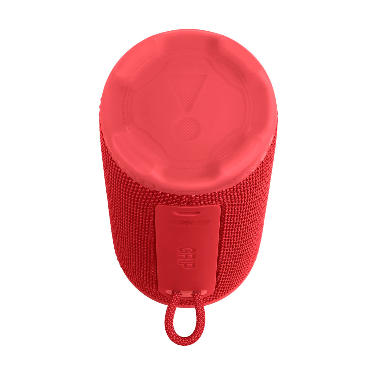 JBL Grip, Altavoz Bluetooth Compacto, Sonido JBL Pro, AI Sound Boost, Resistencia al Agua IP68, luz Ambiental, autonomía de 14 h, conexión Multi-Altavoz Auracast, aplicación JBL Portable, Rojo