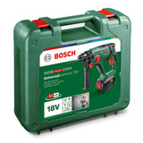 Bosch Taladro Percutor A Batería Universalhammer 18V (1 Batería De 4,0 Ah, Sistema De 18V; Taladrado/Taladrado Con Percutor/Cincelado; Energía De Impacto 2 J, Sds Plus, Maletín De Transporte)