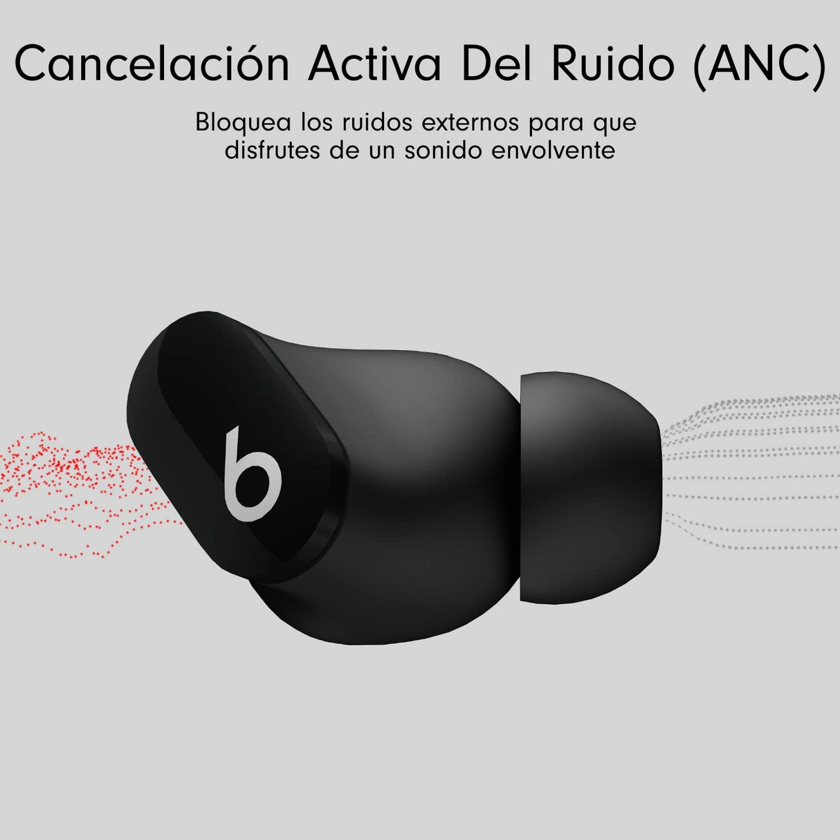 Beats Studio Buds – Auriculares intraurales Totalmente inalámbricos con cancelación del Ruido – Auriculares Bluetooth Resistentes al Sudor, compatibles con Apple y Android – Negro