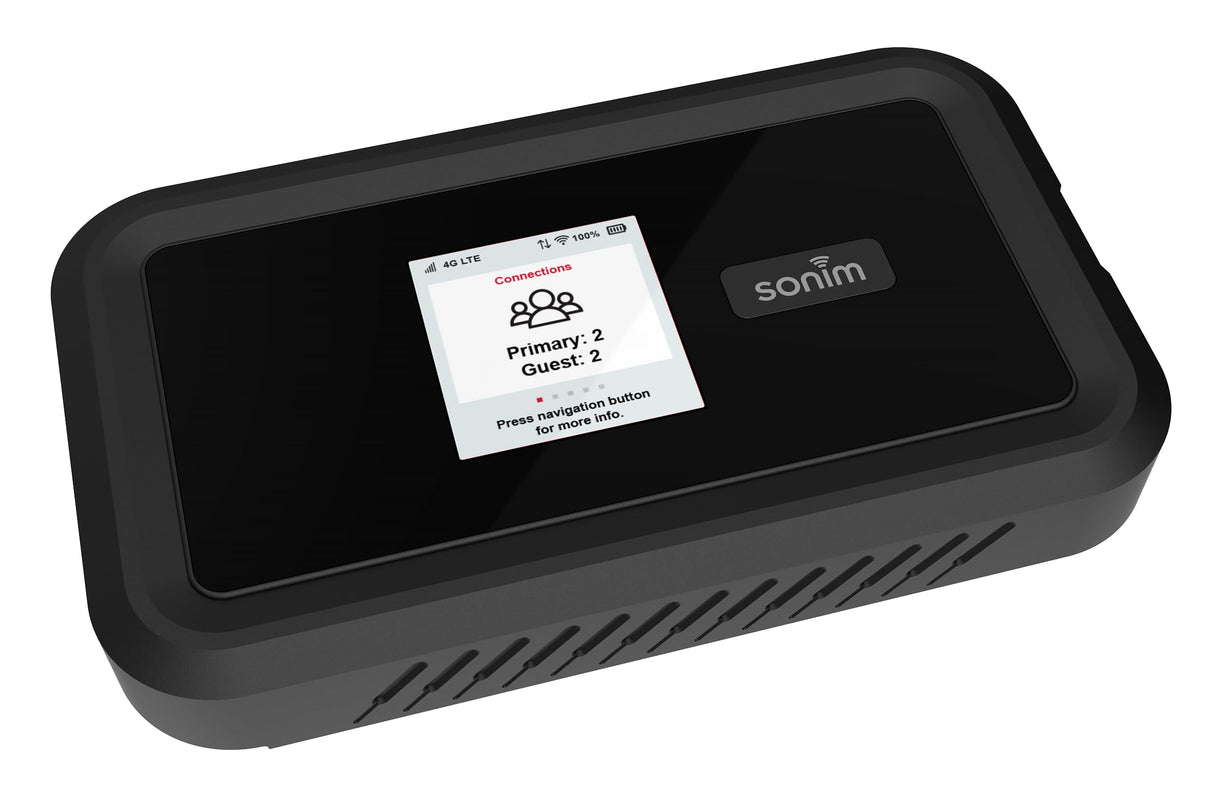 Sonim Zenith H100 - Punto de Acceso inalámbrico móvil 4G (3400 mAh, hasta 32 Dispositivos), Color Negro