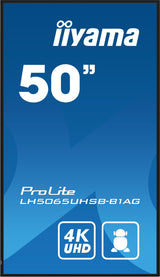 iiyama LCD de 50 Pulgadas 3840X2160 9.5MS LH5041UHS-B2AG 5000:1 HDMI VGA