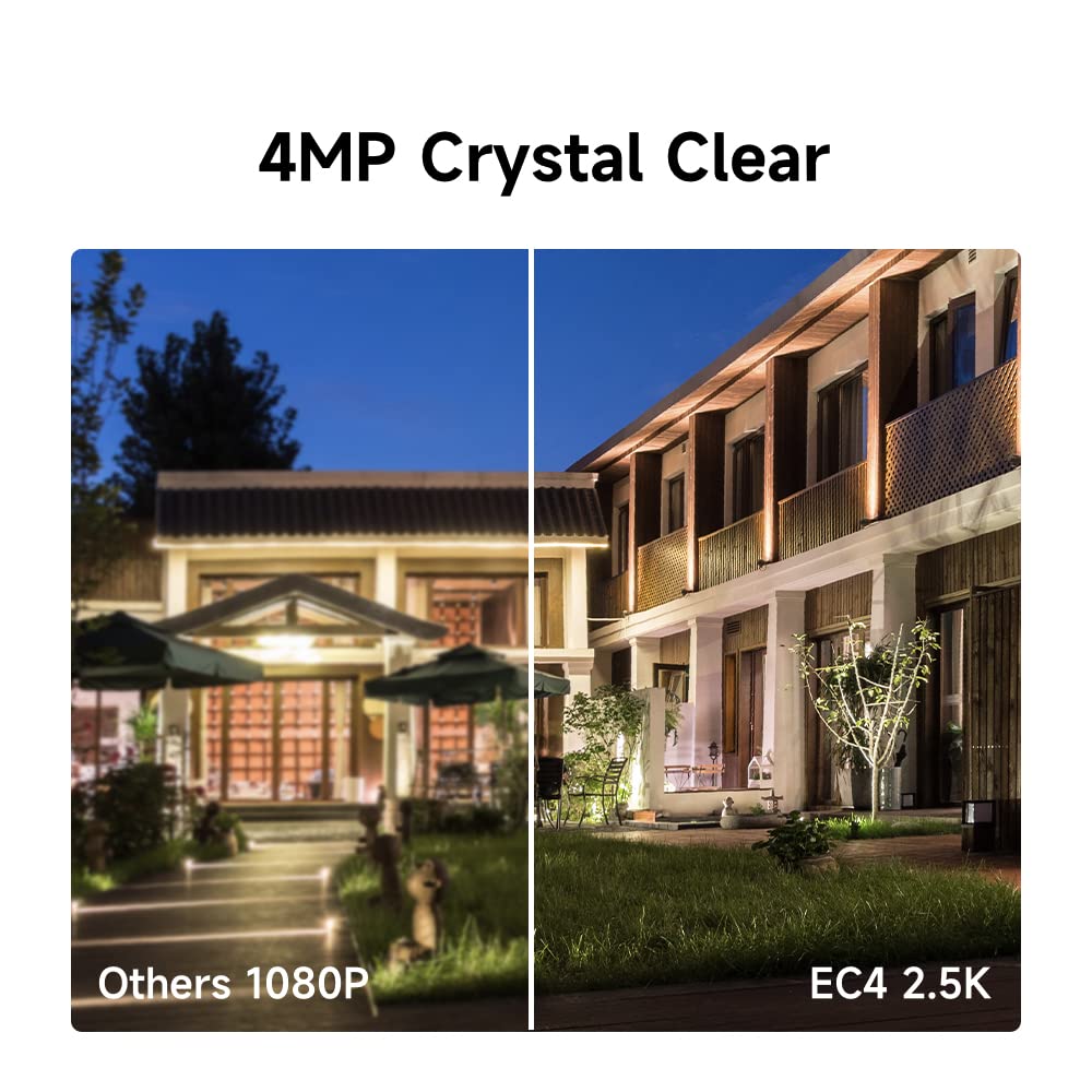 IMILAB Cámara Exterior inalámbrica Solar Color visión, PTZ cámara vigilancia 2.5 K con batería integrada, AI/PIR detección Humana, Audio bidireccional, Alexa/IP66, Panel Solar no Incluido