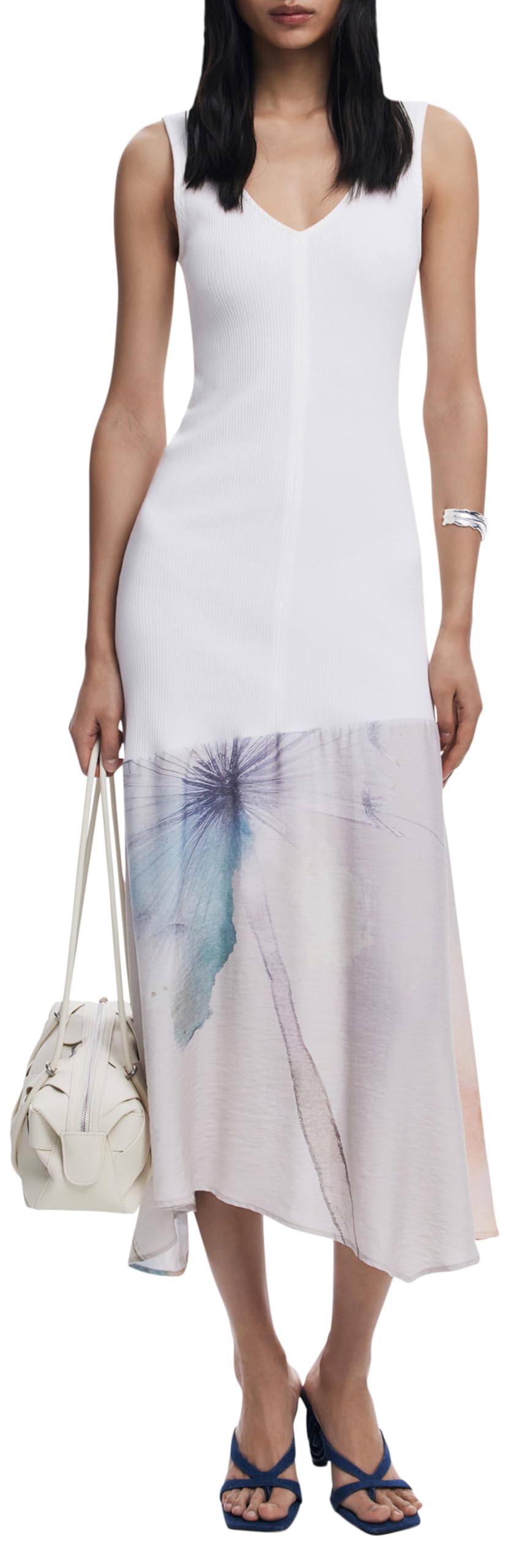 Desigual Vest_Dita Casual Dress, Blanco, XS Women's