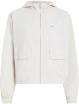 Calvin Klein Cortavientos Mujer Cotton Nylon fino, Beige (Tofu), XL