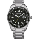 Citizen Reloj Analógico para Hombres de Cuarzo con Correa en Acero Inoxidable AW1760-81E
