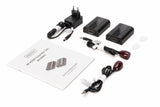 DIGITUS DS-55204 Extensor HDMI - UHD 4K 60 Hz - 70 m mediante cable LAN - Set: Transmisor y Receptor - IR Infrarrojos - HDCP 2.2