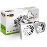 INNO3D Geforce RTX 4060 Ti 8 GB Twin X2 OC White Grafikkarte - 8GB GDDR6, 1x HDMI, 3X DP