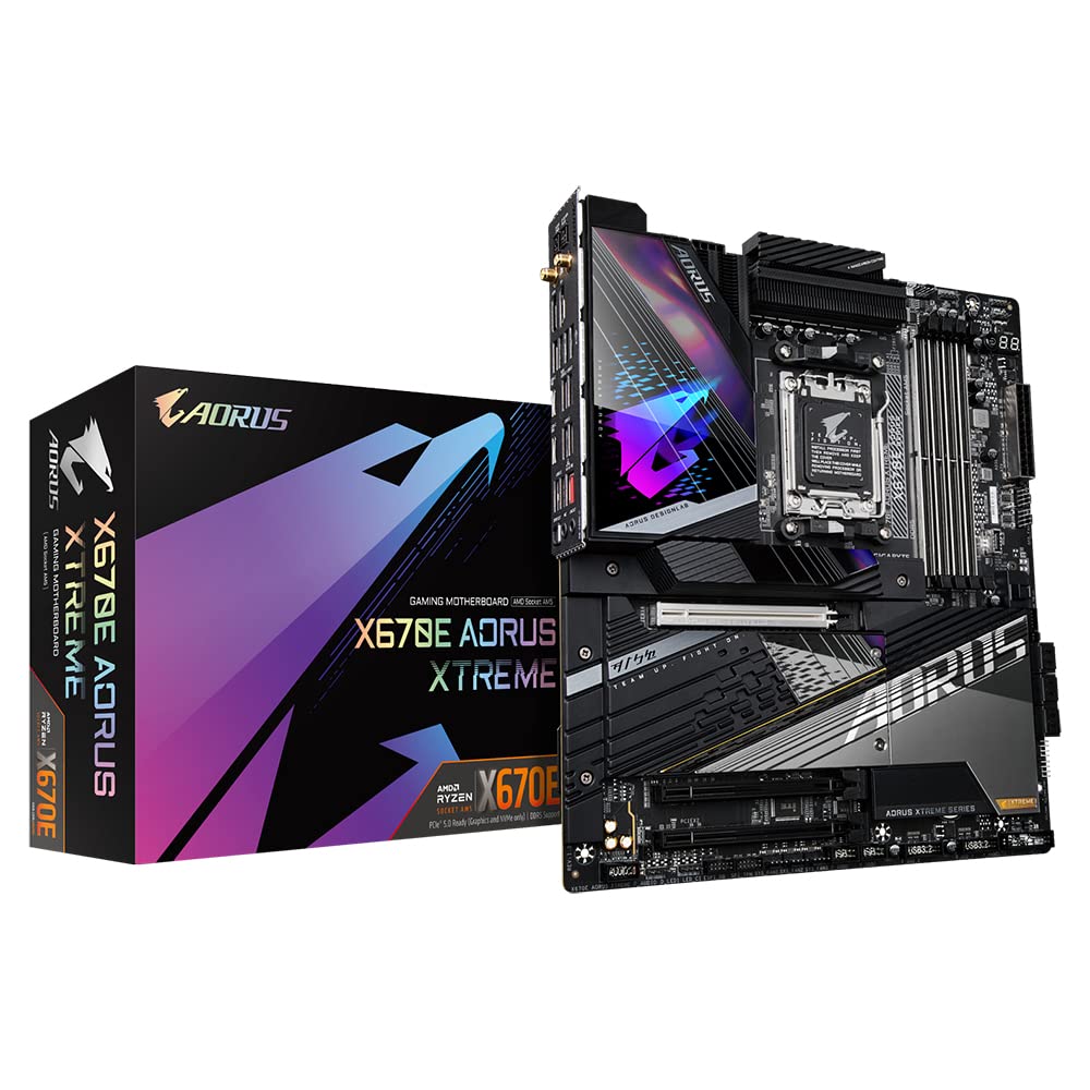 Gigabyte Placa Base X670E AORUS Xtreme: soporta CPU Intel Core 14ª, VRM Digital de 18+2+2 Fases, hasta 8000 MHz DDR5 (OC), 4xPCIe 5.0 M.2, Wi-Fi 6E, LAN de 10GbE, USB 3.2 Gen 2x2