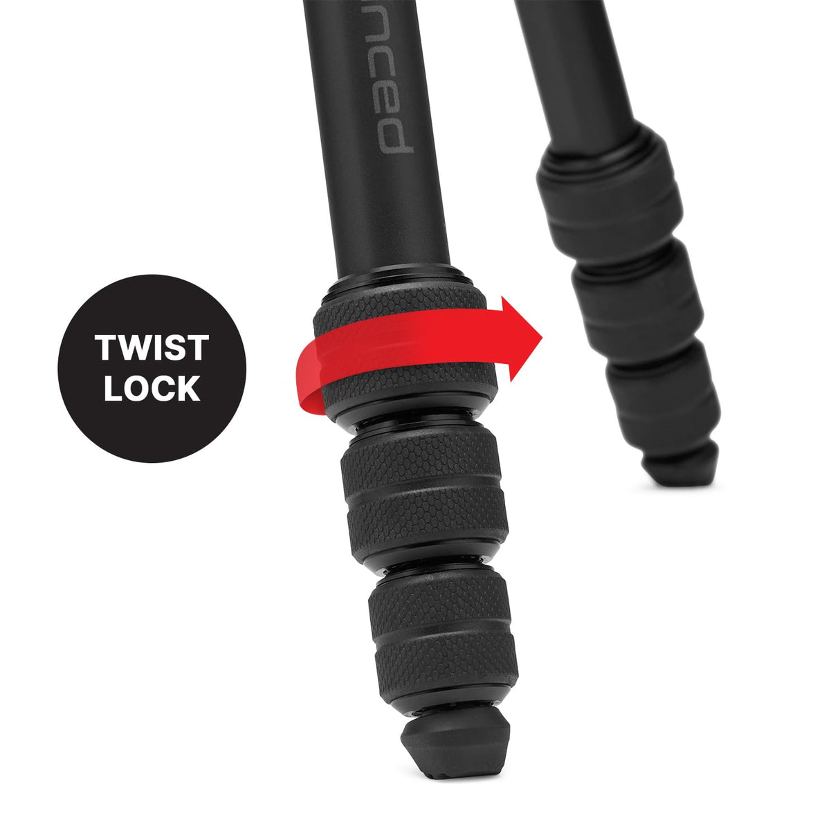 Manfrotto Befree Advanced AS, Trípode de Cámara, Twist Lock, en Aluminio, Compatible Arca-Swiss, Kit Trípode de Viaje Portátil con Rótula, para DSLR, Cámaras sin Espejo, Accesorios de Fotografía