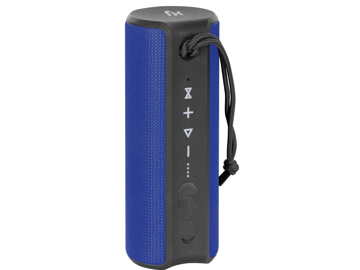 X JUMP XJ 90 Altavoz inalámbrico portátil Amplificado de 24 W, con función TWS, Entrada AUX-IN y MicroSD, micrófono Incorporado, Altavoz inalámbrico Impermeable IPX7, Azul