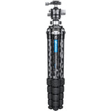 Leofoto - Mr Q-Serie - Trípode de Carbono para cámaras - Capacidad de Carga de 15 kg - Pies Extensibles - Altura mínima de 19 cm a una Altura máxima de 193 cm - LQ-365+LH-47