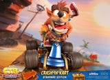 First 4 Figures - Estatua de Resina Crash Team Racing Nitro-Fueled (Crash In Kart), Color Negro