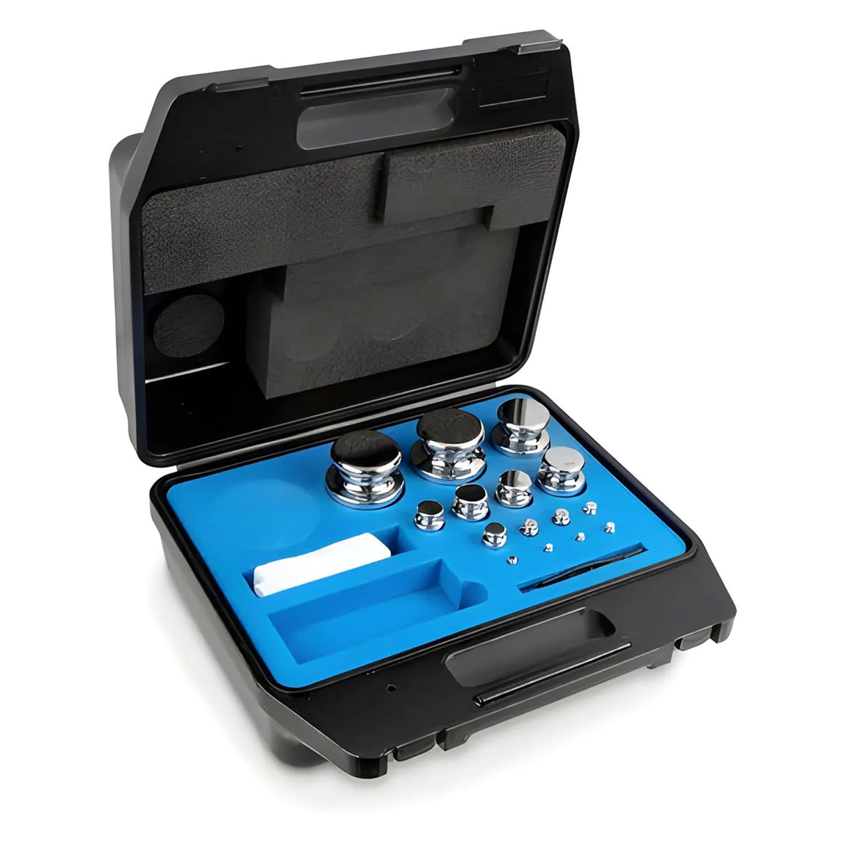 Core - 324 074 - F1 juego de pesas en estuche de plástico - 324-074, 1 g, 2 kg acero inoxidable