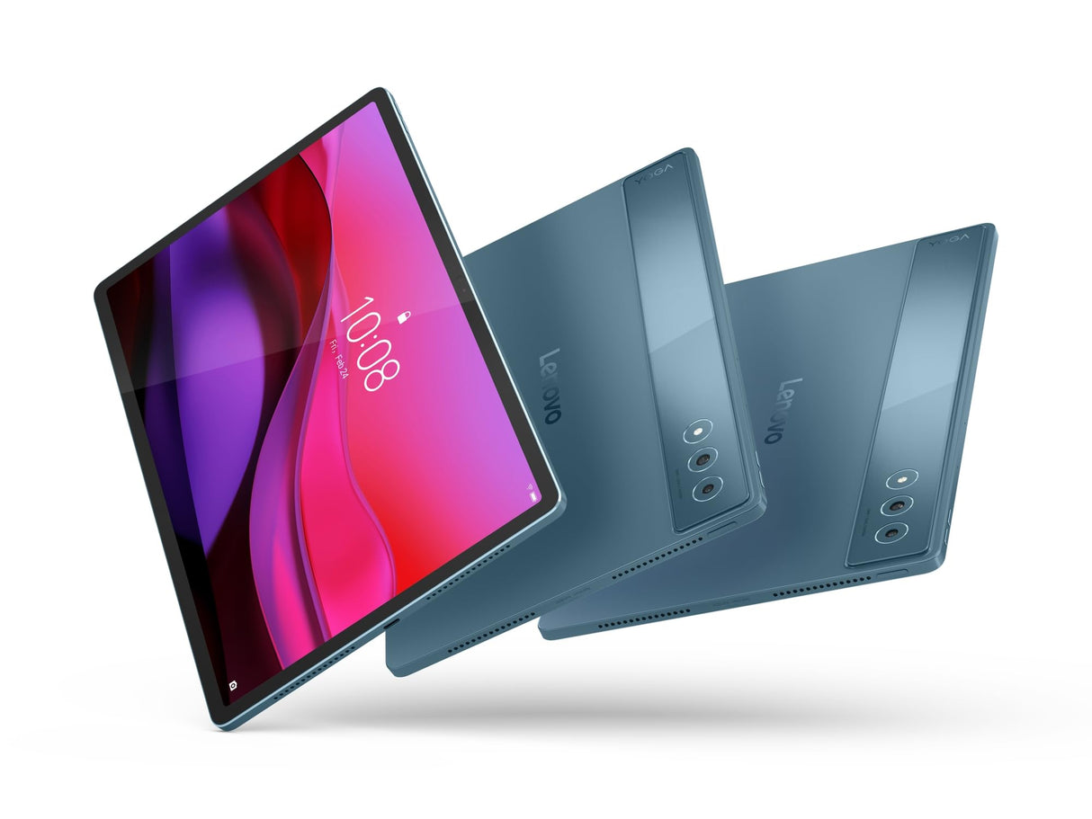 Lenovo Yoga Tab Plus – Tablet IA 12.7" 3K (Qualcomm Snapdragon 8 Gen 3, 16 GB RAM, 256 GB UFS 4.0, 144 Hz, Wi-Fi 7, Bluetooth 5.4, Android 14) Tidal Teal - Incluye Teclado + Pen