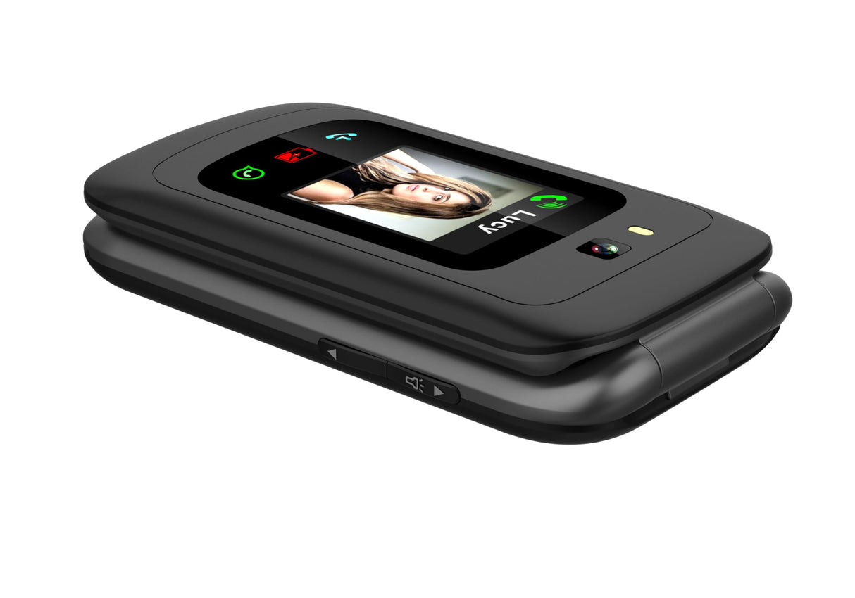 Funker E450 MAX Pro 2 - Teléfono Plegable 4G para Mayores - Whatsapp - Videollamada - Pantalla Táctil - Botón SOS - Geolocalización - Batería 1750 mAH - Compatibilidad con Audífonos - Carga Tipo C