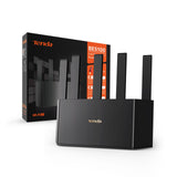 Tenda Router WiFi 7 BE5100 de Doble Banda, WiFi Mesh, 1 Puerto de 2,5 Gbps + 3 Puertos WAN/LAN Gigabit, 5 Antenas Verticales, Tecnología MLO, 4K-QAM, Gaming VR/AR, NFC, Compatible con VPN