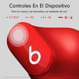 Beats Studio Buds – Auriculares intraurales Totalmente inalámbricos con cancelación del Ruido – Auriculares Bluetooth Resistentes al Sudor, compatibles con Apple y Android – Rojo