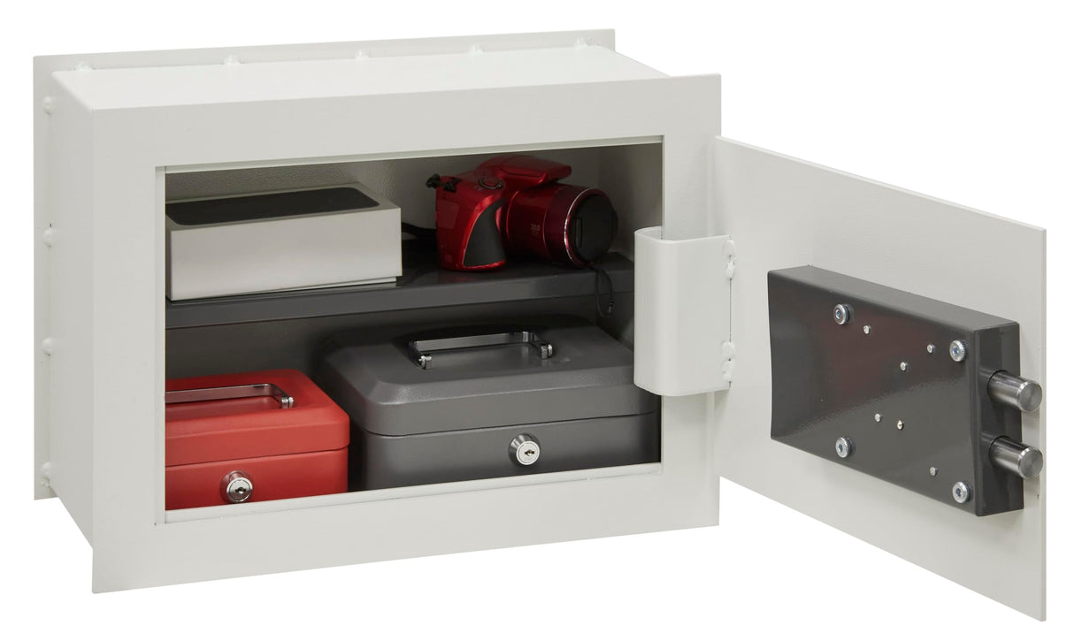 ARREGUI Ideal 5 271350 Caja Fuerte de Empotrar a Pared con Cerradura de Llave | Caja de Seguridad para Casa y Hogar | Fácil de Usar | 30 x 41 x 20 cm | 17 L