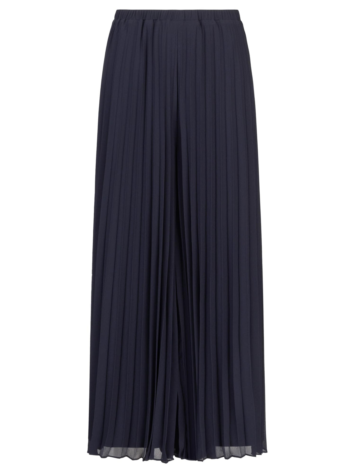 APART Fashion Plisseehose Pantalón, Noche Blue-Multicolor, 36 Mujeres