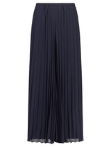 APART Fashion Plisseehose Pantalón, Noche Blue-Multicolor, 36 Mujeres
