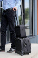 celexon Maletín para proyectores Economy Line Large hidrófugo y Lavable Carcasa Dura - 41x29x15 cm - 100% poliéster - Negro