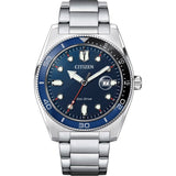 Citizen Reloj Analógico para Hombres de Cuarzo con Correa en Acero Inoxidable AW1761-89L