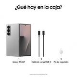 Samsung Galaxy Z Fold7 512GB - Galaxy AI, Ligero y Plegable, Pantalla Grande, Cámara 200MP, Memoria 12GB, Gris Plata, Garantía del Fabricante 3 Años + 1 año Extra (Versión Española)