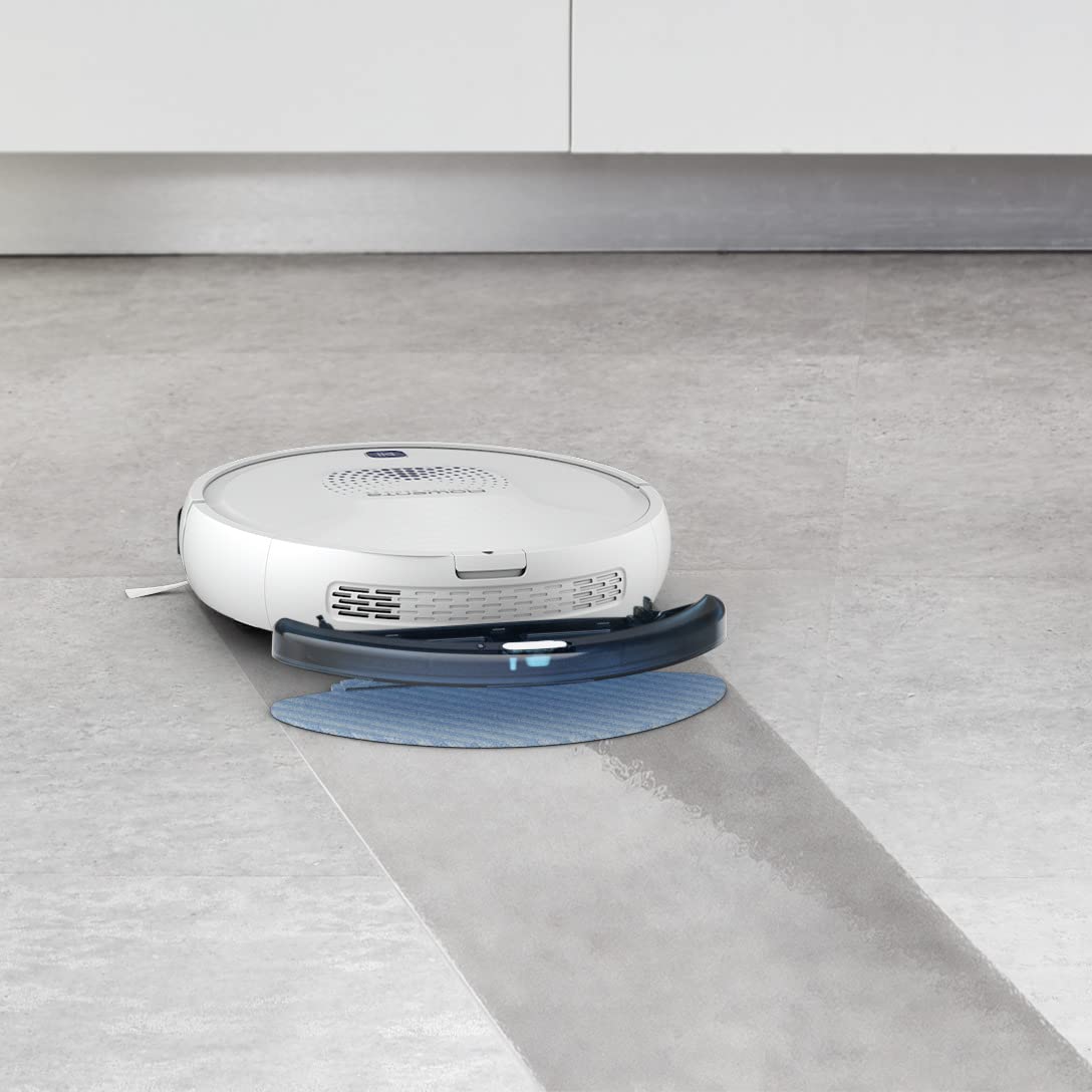 Rowenta Aspirador robótico X-plorer Serie 45 RR8277, Cepillo motorizado Activo, 3 Modos de navegación, Sistema Aqua Power, sensores avanzados, batería de Iones de Litio Duradera, 150 min. Duración