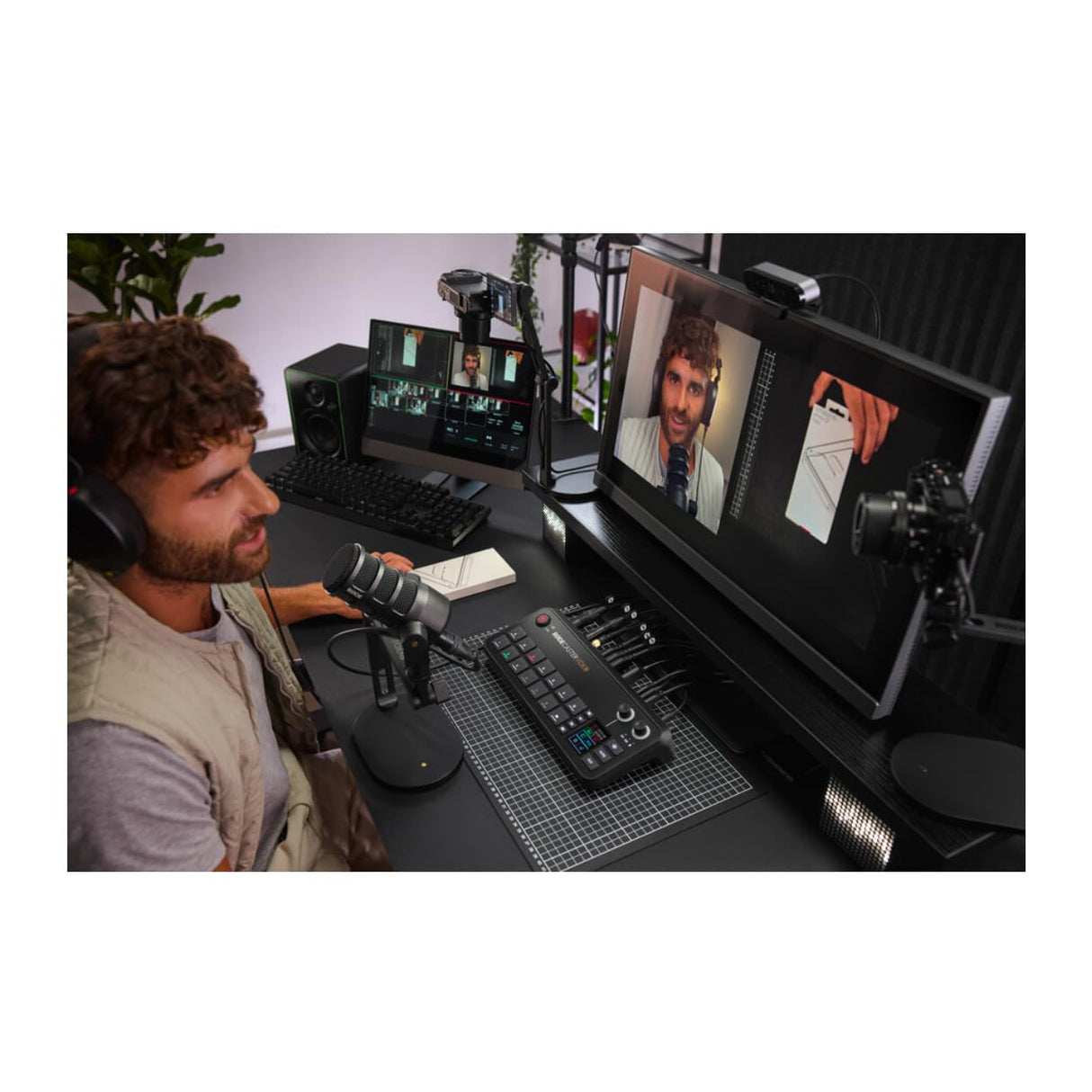 RØDE RØDECaster Video - Conmutador de vídeo profesional e interfaz de audio - Multi-cámara, 6 x entradas de vídeo (HDMI y USB), 1080p60, Escenas de múltiples fuentes