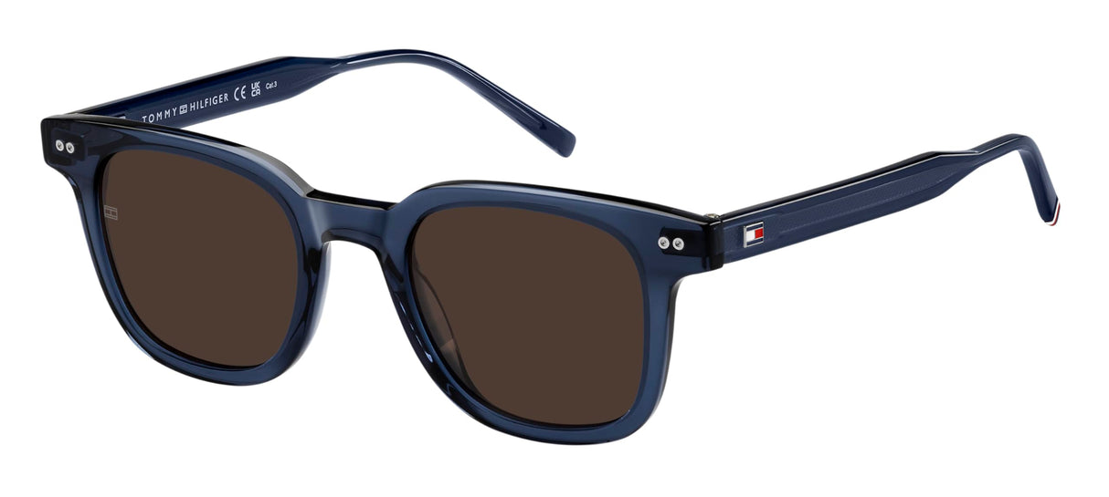 Tommy Hilfiger Gafas de Sol TH 2126/S BLUE/BROWN 48/22/150 hombre