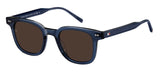 Tommy Hilfiger Gafas de Sol TH 2126/S BLUE/BROWN 48/22/150 hombre