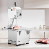 VEVOR Sierra Eléctrica Comercial para Huesos de Carnicero 2200 W Máquina Cortadora de Huesos 1000 kg/h Cortadora Eléctrica para Carne Congelada Mesa de Trabajo 470x530 mm para Supermercado Restaurante