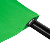 Hama Fondo de fotografía de Tela de 2,95 x 6 m (Fondo Plegable para Estudio fotográfico, 100% algodón, Pantalla Verde, Fondo para fotografía, vídeo y televisión), Color Verde