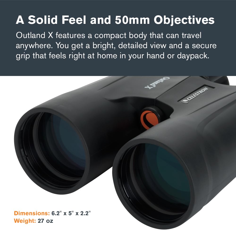 Celestron 71348 10 x 50 Outland X: prismáticos, negro