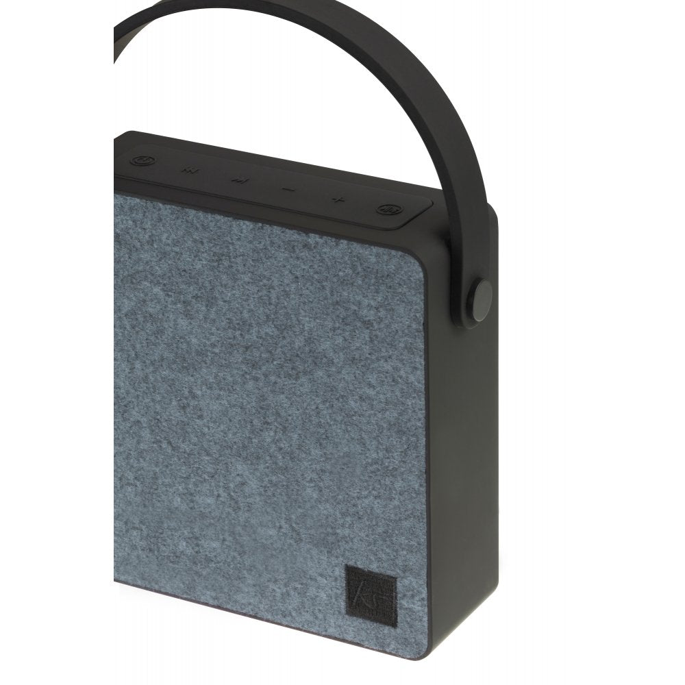 KitSound Flair - Altavoz portátil Universal Recargable con Bluetooth y Cable Auxiliar de 3,5 mm Azul