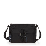Mandarina Duck MD 20 P10QMTX5, Bolso Bandolera para Mujer, Black, 28x18x9 (L x H x W)