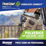 Magnum by Graco 26D361 TrueCoat 360 Cordless Connect, pulverizador de pintura airless portátil sin cable, pulverizador para taladro, uso doméstico, pequeños proyectos decorativos (presión máx 138 bar)