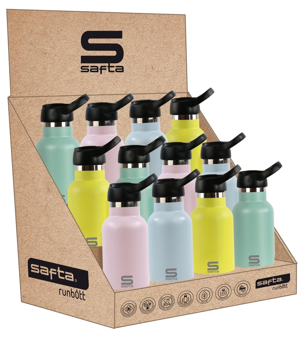 Safta CIELO EMPOLVADO - Expositor de Botellas, Resistente, Ligero, Duradero, de gran Calidad, 31.5x19.5x23.5 cm