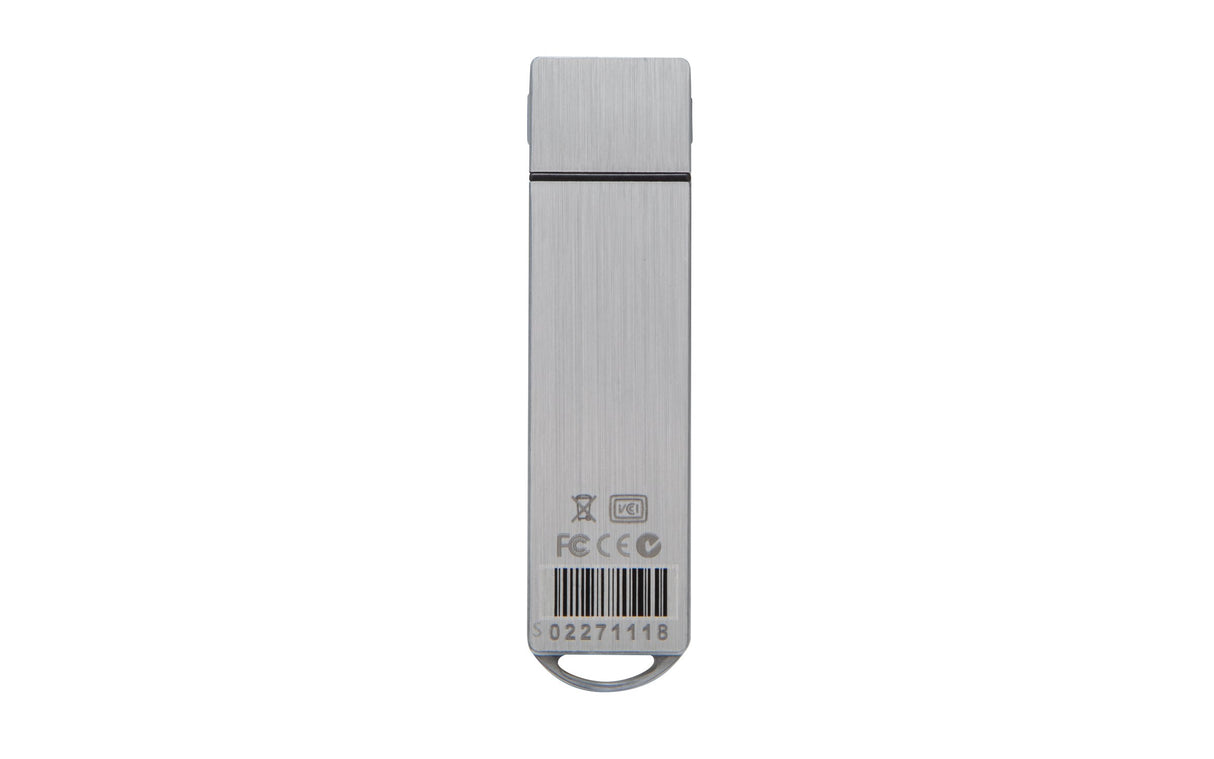 Kingston IronKey S1000 Unidad Flash USB cifrada 128GB Criptochip incorporado y homologación FIPS 140-2 de Nivel 3 - IKS1000B/128GB