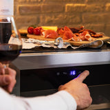 Cecotec Vinoteca - Nevera para Vinos - 24 Botellas Bolero GrandSommelier 2050 Inox Compressor. Temperatura ajustable de 5-18ºC, Alto rendimiento, Funcionamiento silencioso y sin Vibraciones