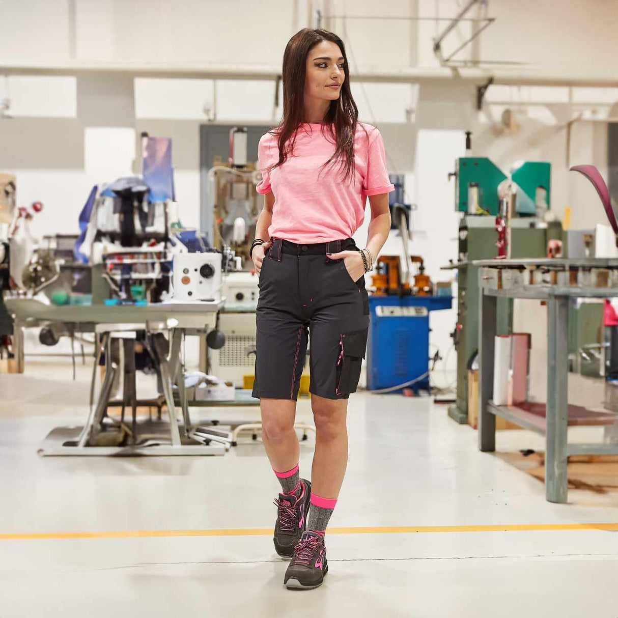 U-Power Red Lion Verok, Adventure, zapatos de seguridad unisex, ligeros, flexibles, antipinchazos, antideslizantes, con inserto Infinergy, con puntera de aluminio - Pink Rose 41