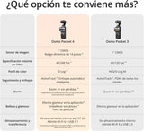 Pack para Creadores dji Osmo Pocket 4, cámara vlog de Bolsillo con Gimbal