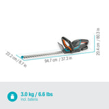 Gardena Set Ready-To-Use Cortasetos a batería ComfortCut 50/ 18V-P4A: Cortasetos con Mango ergonómico, protección antiimpactos, Peso reducido para un Mejor manejo, Incluye batería P4A 18V (14730-20)