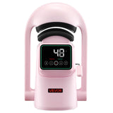 VEVOR Prensa Térmica Automática para Gorras con 2 Platinas Intercambiables Pantalla Táctil para un Control Preciso de Tiempo y Temperatura, Impresión por Transferencia Térmica para Sombreros, Rosa