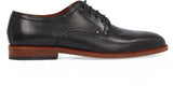 Tommy Hilfiger Calzado Derby Hombre Thunit Leather con Puntera Redonda, Negro (Black), 42