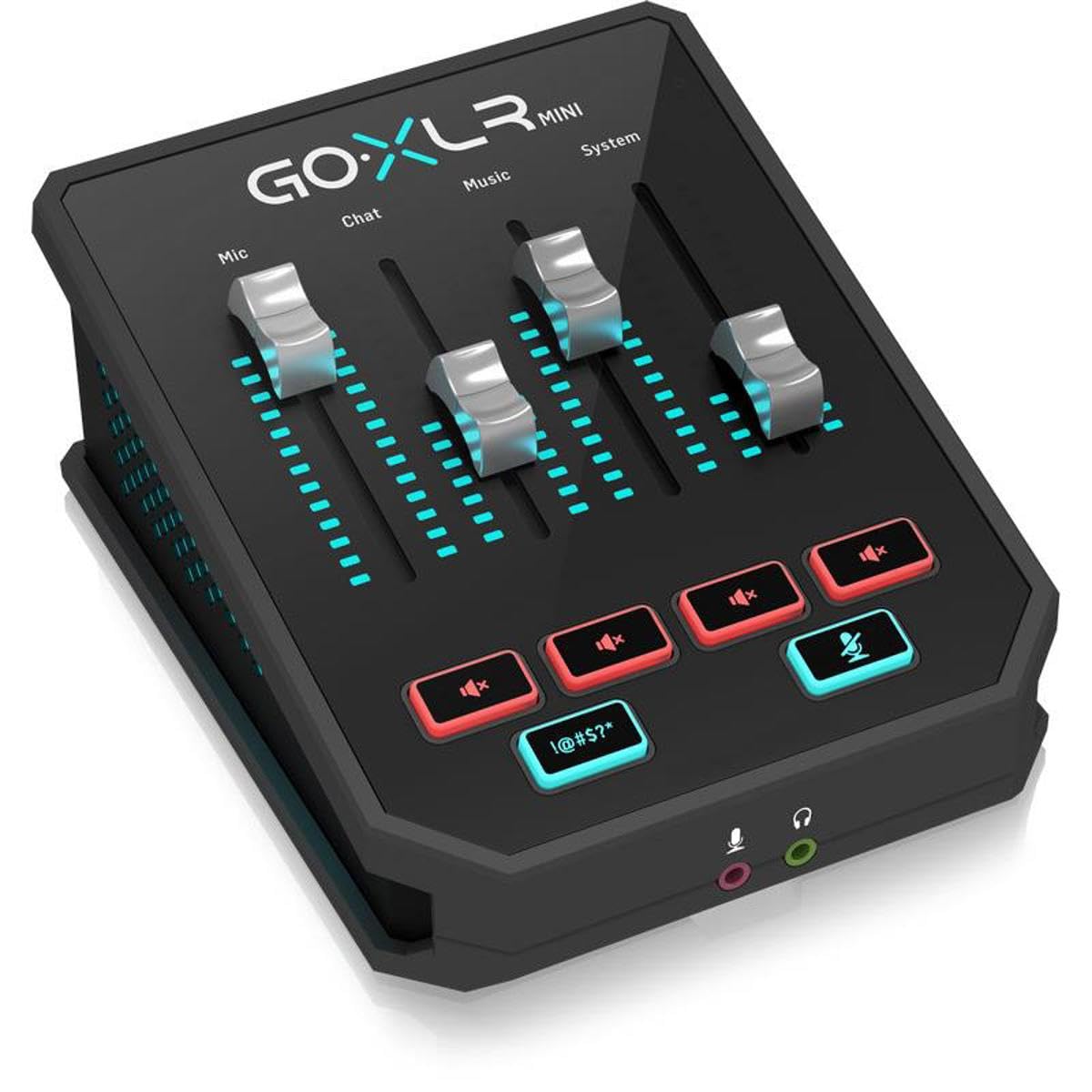 TC Helicon Mezclador de transmisión en línea GoXLR MINI con interfaz USB/audio y preamplificador Midas, solo compatible con PC