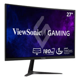 ViewSonic Monitor curvo VX2718-2KPC-MHD de 27», 2K, panel VA, 165 Hz, MPRT de 1 ms, sincronización adaptativa, 2 HDMI, DisplayPort, altavoces