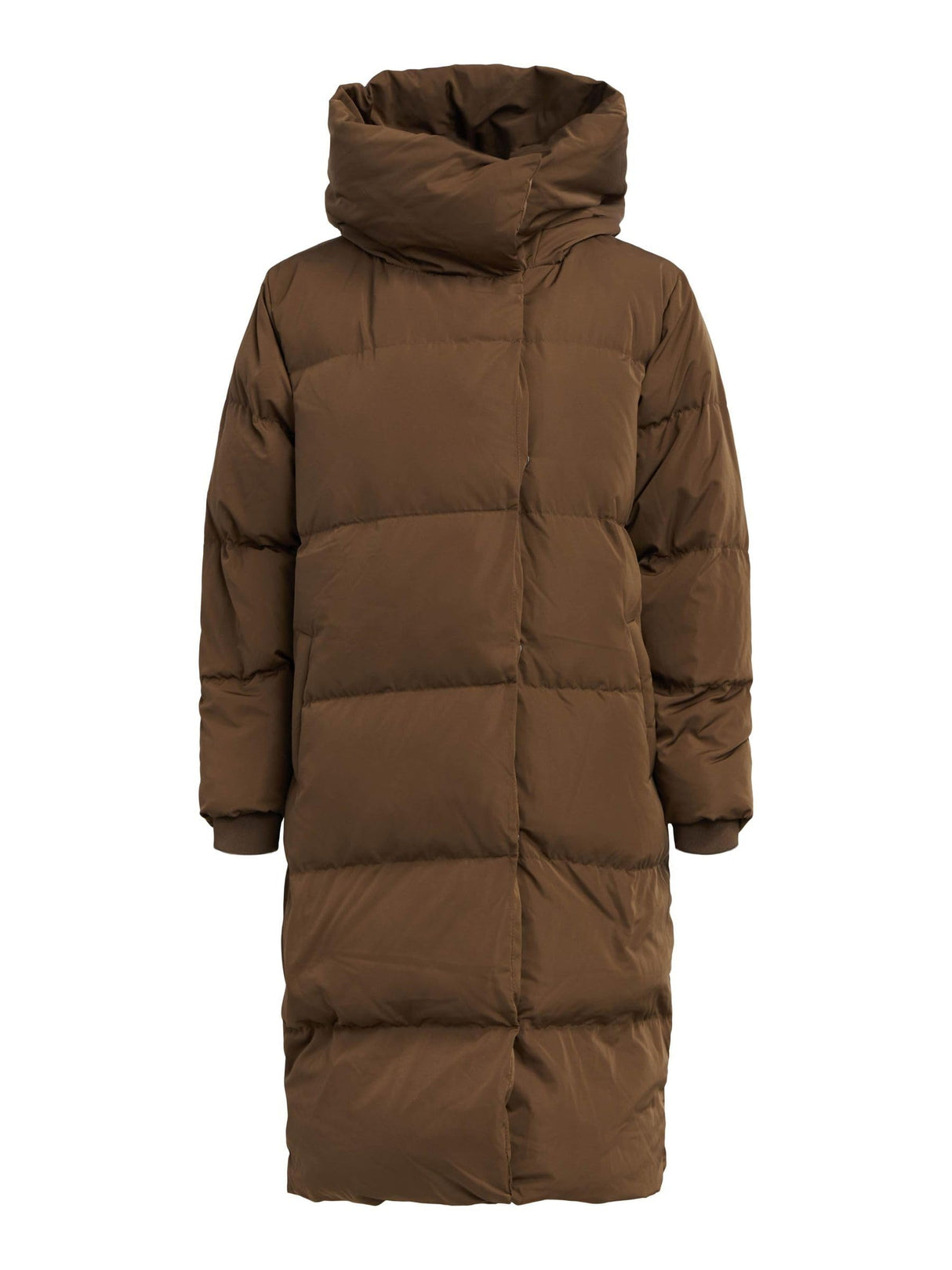 Object Objlouise Noos-Chaqueta Larga, Dark Earth, S para Mujer